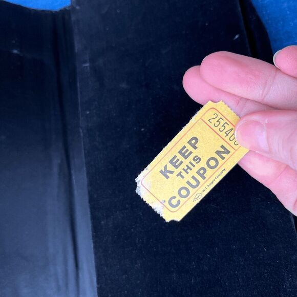 Vintage Hand-Embroidered Velvet Evening Clutch Made in India | Black & Gold - Picture 7 of 16